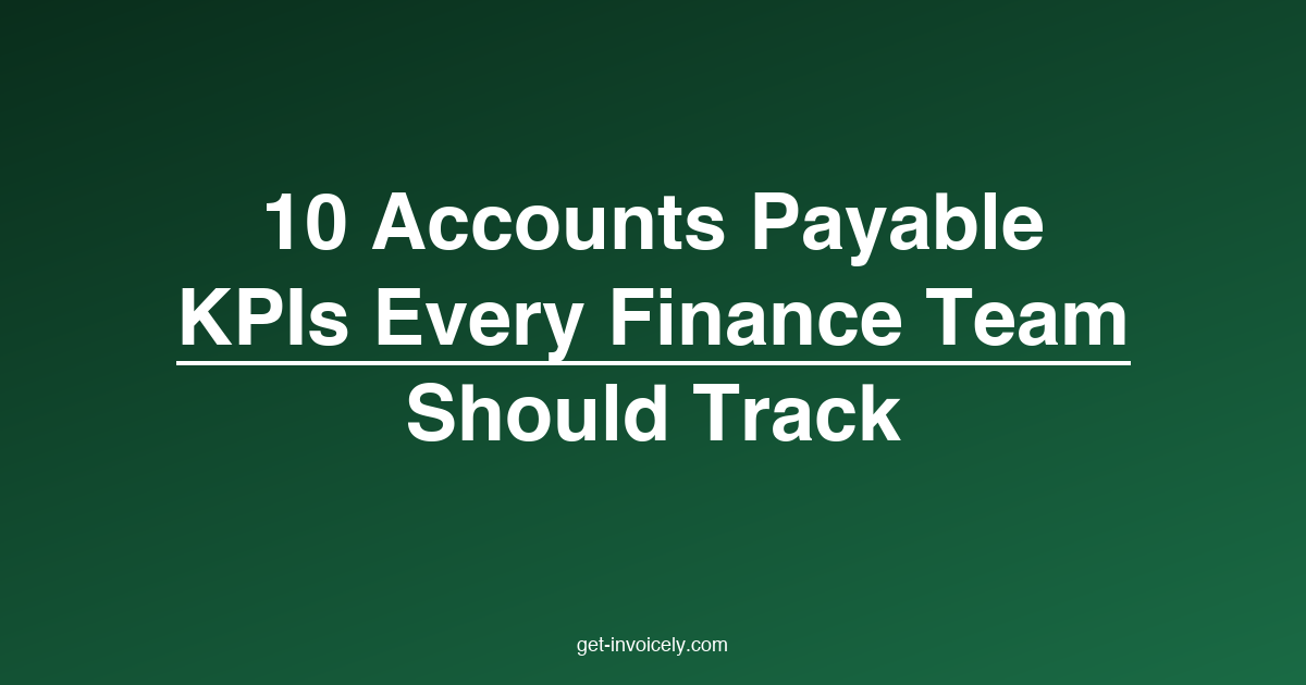 10 KPIs für die Kreditorenbuchhaltung, die jedes Finanzteam verfolgen sollte