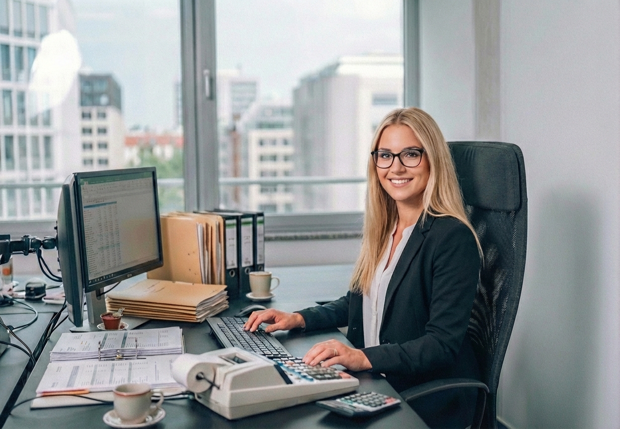 Finance professional using Invoicely